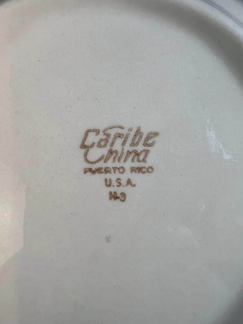Set of 5 Vintage 1950's Caribe China 7.5